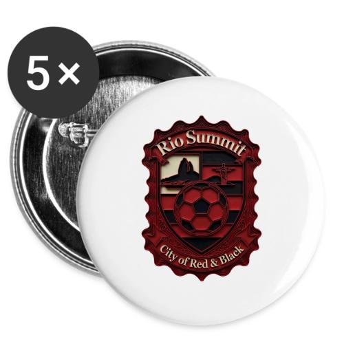Flamengo Scarlet Summit T-Shirt, Football Gift -  Buttons 3 ( 5-pack)
