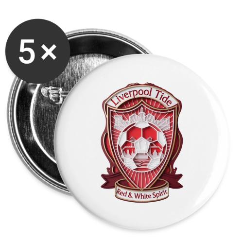 Liverpool Tide T Shirt, Soccer City Pride Gift -  Buttons 3 ( 5-pack)