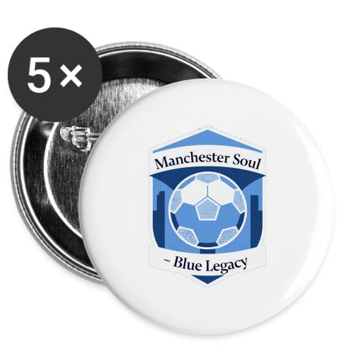 Manchester Soul Soccer City Emblem T Shirt, Gift -  Buttons 3 ( 5-pack)