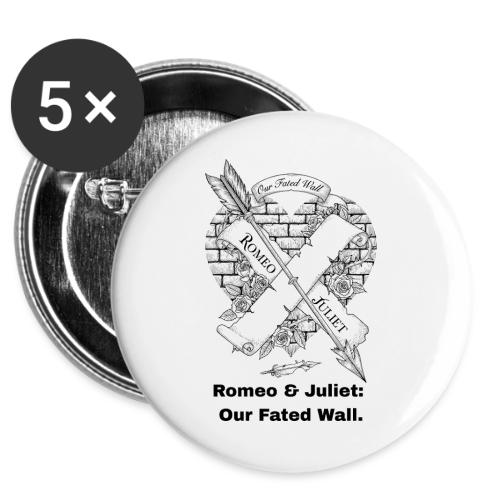 Romeo and Juliet T-Shirt -  Buttons 3 ( 5-pack)