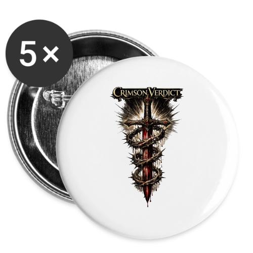 Crimson Verdict Crown of Thorns Sword Tee -  Buttons 3 ( 5-pack)