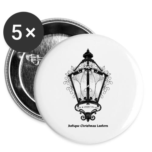 Antique Christmas Lantern T-Shirt -  Buttons 3 ( 5-pack)