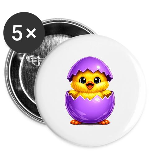 Easter Chick Purple -  Buttons 3 ( 5-pack)