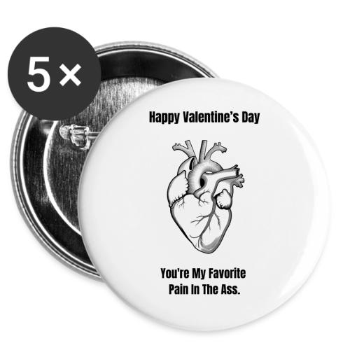 I'm Glad I Swiped Right T-Shirt | Funny Valentine -  Buttons 3 ( 5-pack)