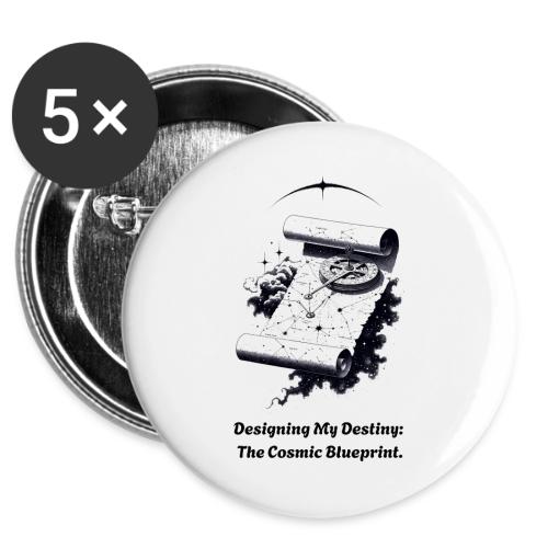 Cosmic Blueprint T-Shirt -  Buttons 3 ( 5-pack)