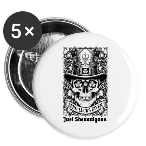 Salty Shamrock Skull T-Shirt -  Buttons 3 ( 5-pack)