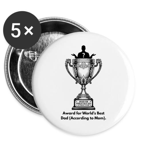 Sarcastic Dad T-Shirt -  Buttons 3 ( 5-pack)