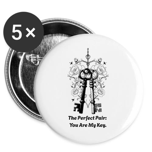 Valentine love keys -  Buttons 3 ( 5-pack)