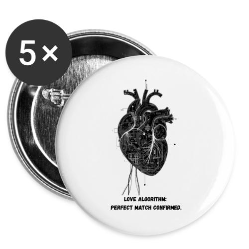 Love Algorithm T-Shirt -  Buttons 3 ( 5-pack)