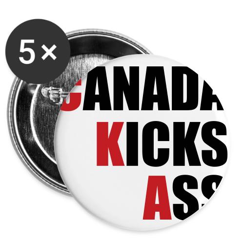 Canada Kicks Ass Vertical -  Buttons 3 ( 5-pack)