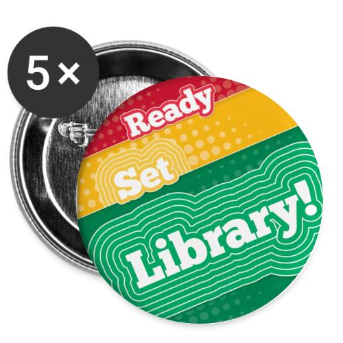Ready Set Library! -  Buttons 3 ( 5-pack)