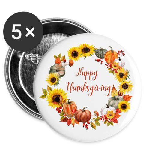 Happy thanksgiving -  Buttons 3 ( 5-pack)