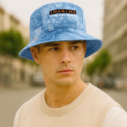 Imagine there is no illness - Tie Dye Bucket Hat