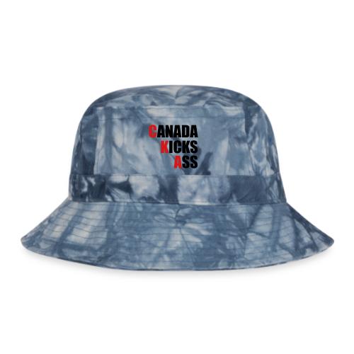 Canada Kicks Ass Vertical - Tie Dye Bucket Hat