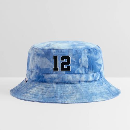 Varsity Number 12 Sports Design - Tie Dye Bucket Hat