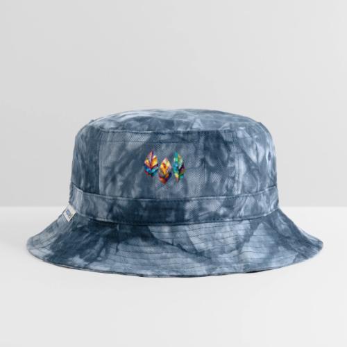 Art: Colorful Leaf Harmony - Tie Dye Bucket Hat