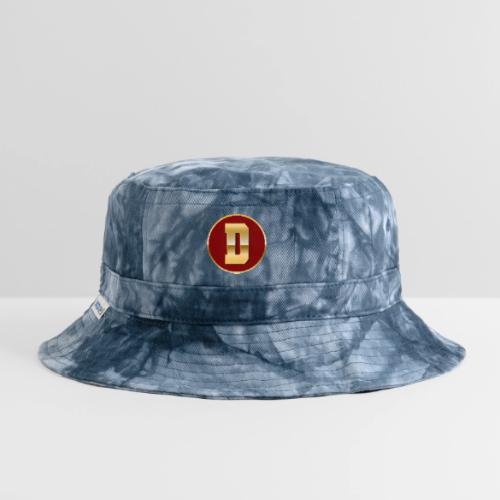 Letter D – Capital Varsity Alphabet Monogram - Tie Dye Bucket Hat