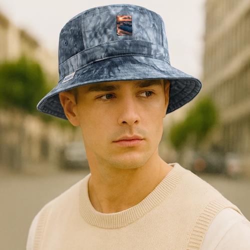 Golden Sunset Ocean Wave - Tie Dye Bucket Hat