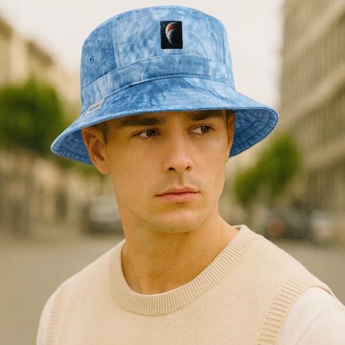 Three Planets Deep Space Design - Tie Dye Bucket Hat