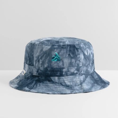 Dynamic Ocean Wave Illustration - Tie Dye Bucket Hat