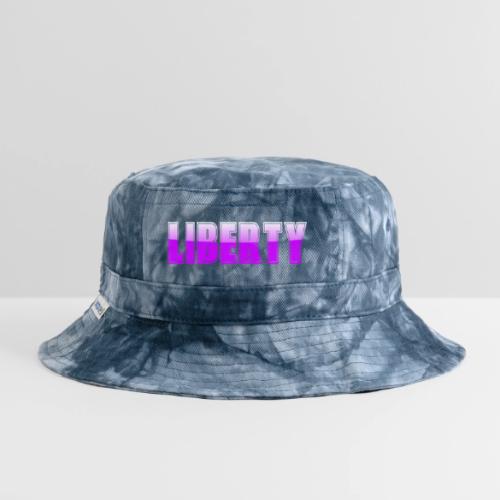 Liberty Typography Graphic Design - Tie Dye Bucket Hat