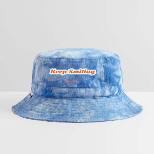 Keep Smiling Positive Vibes Graphic - Tie Dye Bucket Hat