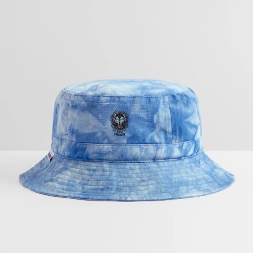 Alpha Predator Wolf Fierce Neon Eyes - Tie Dye Bucket Hat