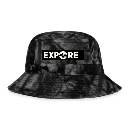 Adventure Oxygen Nature Mountain Forest Typography - Tie Dye Bucket Hat