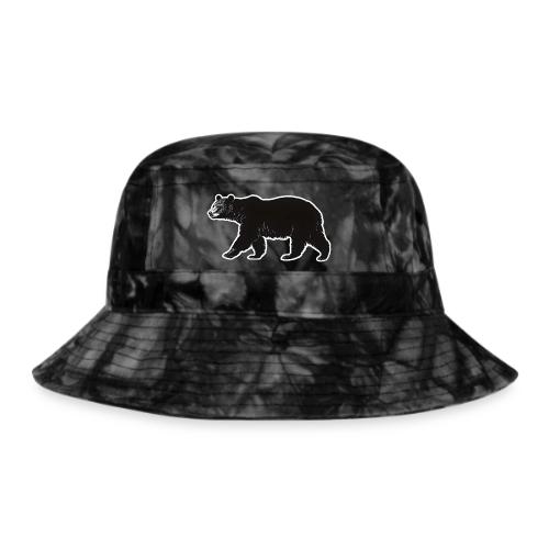 Midnight Black Bear - Tie Dye Bucket Hat