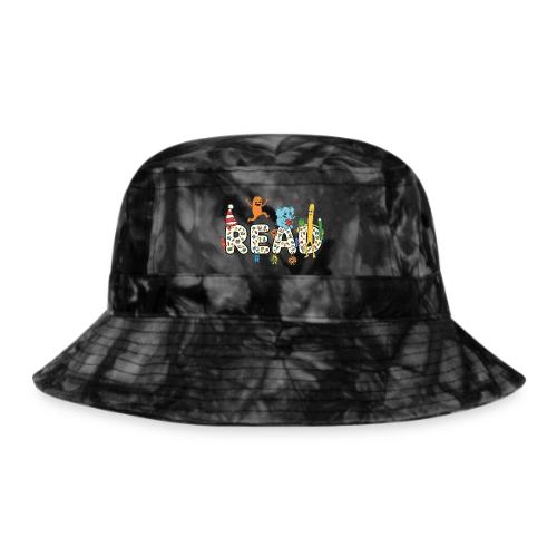 Whimsical READ Kids Cartoon - Tie Dye Bucket Hat