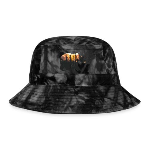 Bear: Sunset Guardian - Tie Dye Bucket Hat