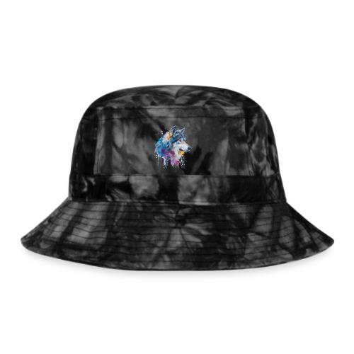 Splash-Art Wolf Head - Tie Dye Bucket Hat