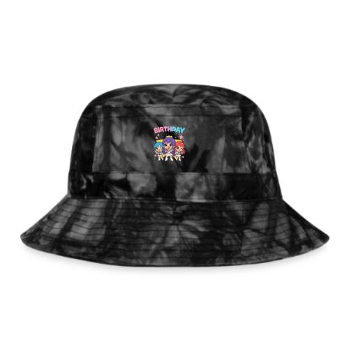 Cute Chibi Birthday Idol Girls - Tie Dye Bucket Hat