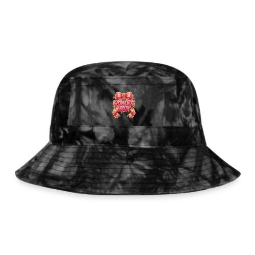 Cute Pink Bow Women’s Day Feminist Symbol - Tie Dye Bucket Hat