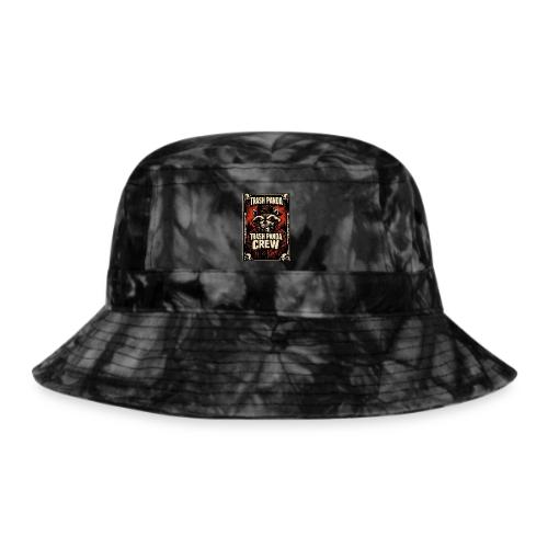 Midnight Forager Raccoon Mushroom Hunter - Tie Dye Bucket Hat