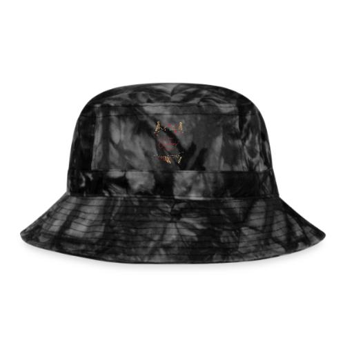 Merry Christmas Typography Design - Tie Dye Bucket Hat