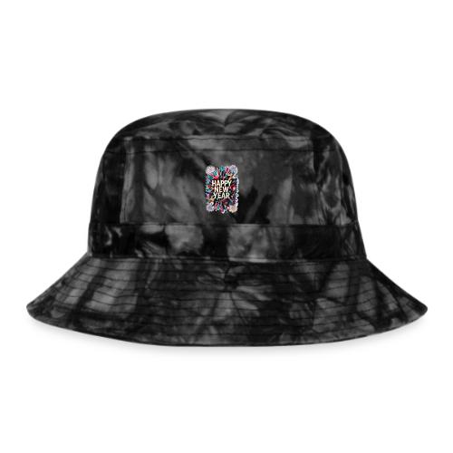 New Year's Party Horn T-Shirt - Tie Dye Bucket Hat