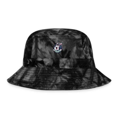 Gamer Bunny Headset Cartoon Design - Tie Dye Bucket Hat