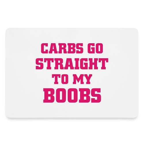 boobs text - Gaming Mousepad