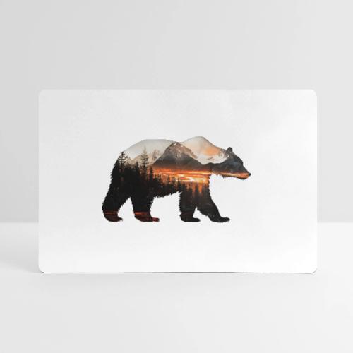 Canada Bear: fiery tones - Gaming Mousepad