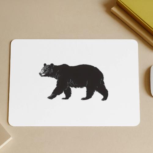 Midnight Black Bear - Gaming Mousepad