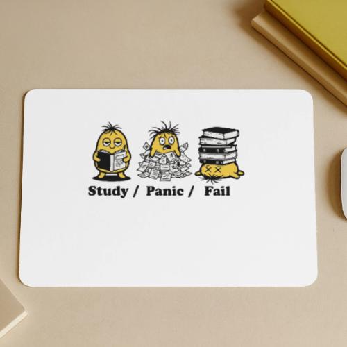 Funny Student Study Panic Fail Back To School - Gaming Mousepad