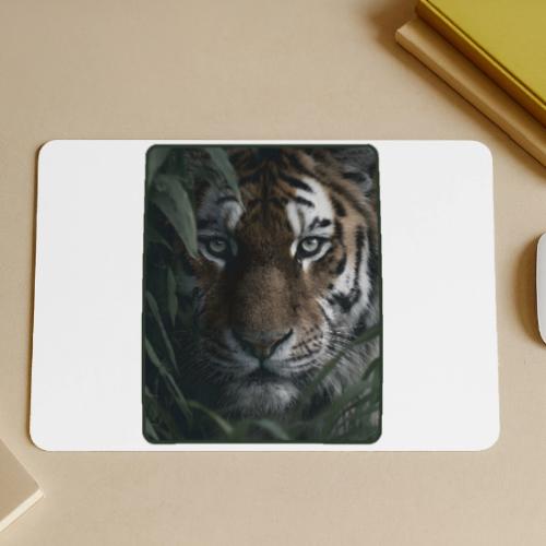 Tiger Jungle Eyes Wildlife Design - Gaming Mousepad