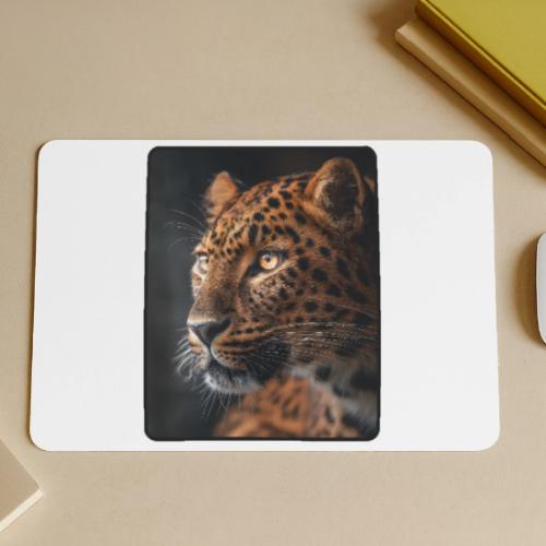 Amur Leopard Face Wildlife Design - Gaming Mousepad