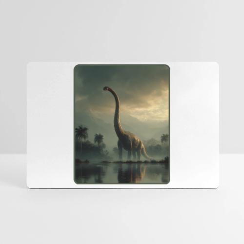 Brachiosaurus Misty Lake Design - Gaming Mousepad