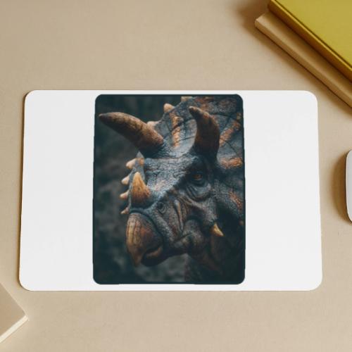 Triceratops Detailed Portrait Design - Gaming Mousepad
