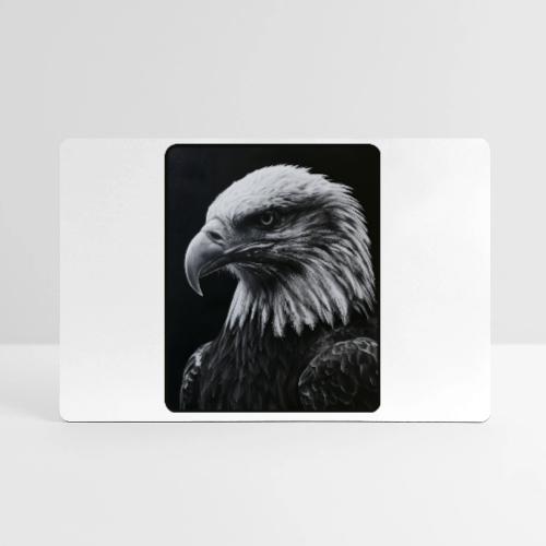 Black White Bald Eagle Design - Gaming Mousepad