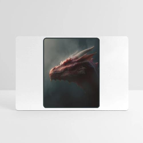 Red Dragon Fog Portrait Design - Gaming Mousepad