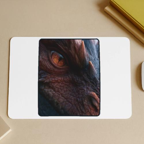 Fierce Ancient Dragon Portrait Design - Gaming Mousepad