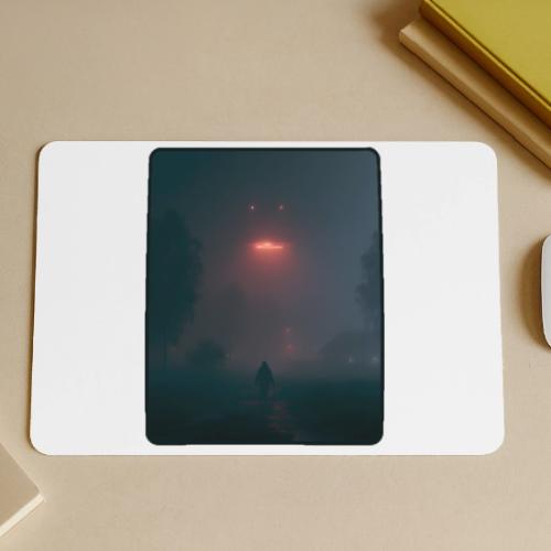 Mysterious UFO Encounter Design - Gaming Mousepad